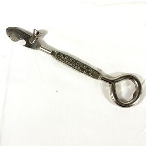 7-20-4 Cigar Can Bottle Opener R G Sullivans Manchester NH Tobacciana Vintage